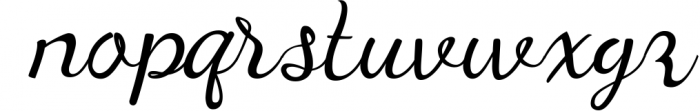 Anindilla - Modern Calligraphy Font Font LOWERCASE