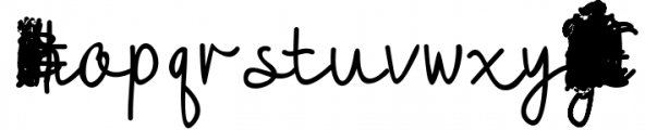 Anitta Script Font Font LOWERCASE