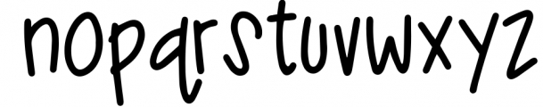 Ankle Biter Print - a childlike handwriting font! Font LOWERCASE