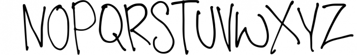 Annethy - A Handwritten Ballpoint Font Font UPPERCASE