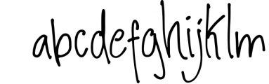 Annethy - A Handwritten Ballpoint Font Font LOWERCASE