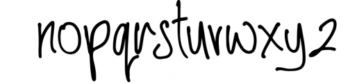 Annethy - A Handwritten Ballpoint Font Font LOWERCASE