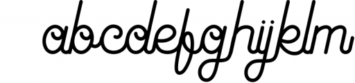 Antiqueline - Monoline Typeface Font LOWERCASE