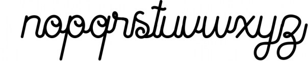 Antiqueline - Monoline Typeface Font LOWERCASE