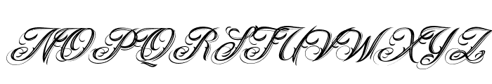 ANGELES PERSONAL USE Italic Font UPPERCASE