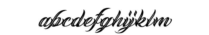 ANGELES PERSONAL USE Italic Font LOWERCASE