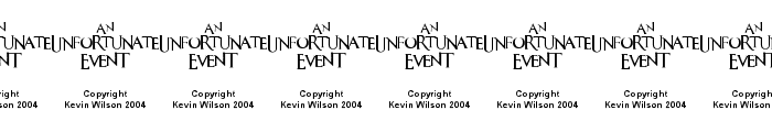 An Unfortunate Event Font OTHER CHARS
