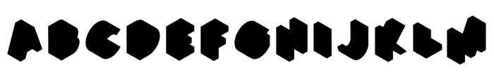 Anaglyph Isometric Font LOWERCASE