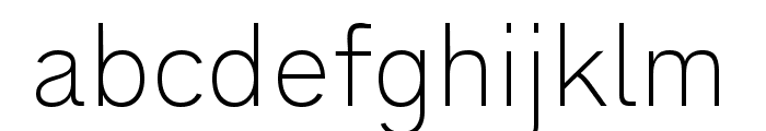 Analogue Reduced 35 Thin Font LOWERCASE