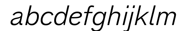 Analogue Reduced 46 Light Oblique Font LOWERCASE