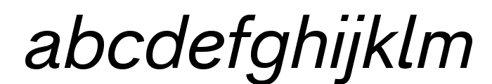 Analogue Reduced 56 Oblique Font LOWERCASE