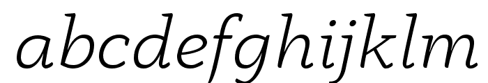 AnaphoraTrial-LightItalic Font LOWERCASE
