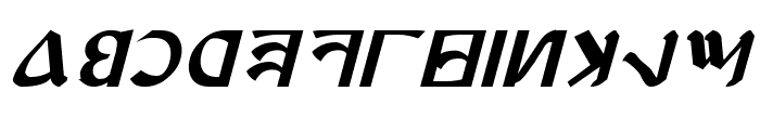 Anayanka Bold Italic Font LOWERCASE