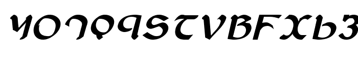 Anayanka Bold Italic Font LOWERCASE