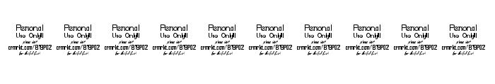 Ancherr Personal Use Regular Font OTHER CHARS