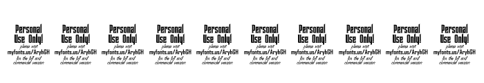 Ancherr Personal Use Font OTHER CHARS