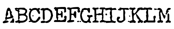 Anchorless Echo Font UPPERCASE