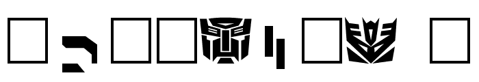 Ancient Autobot Font OTHER CHARS