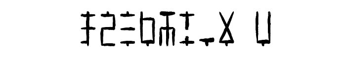 Ancient G Written Font OTHER CHARS