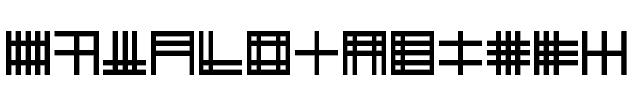 Ancient Glyph Font LOWERCASE