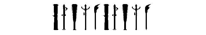 Ancient Weapons Font OTHER CHARS