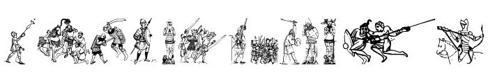 Ancient warriors and weapons tfb Font LOWERCASE
