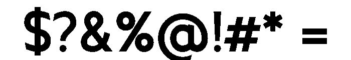 Ancillary-Bold Font OTHER CHARS