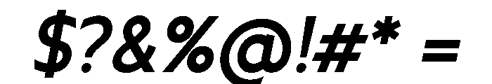 Ancillary-BoldItalic Font OTHER CHARS