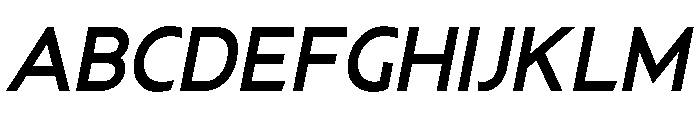 Ancillary-BoldItalic Font UPPERCASE