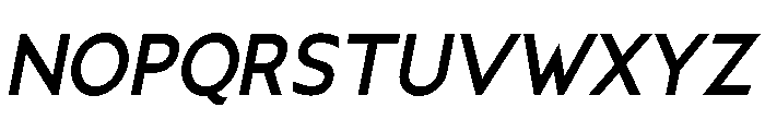 Ancillary-BoldItalic Font UPPERCASE