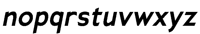 Ancillary-BoldItalic Font LOWERCASE