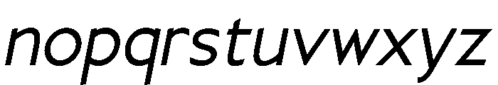 Ancillary-Italic Font LOWERCASE