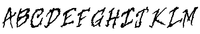 And The Door Creeeaked Regular Font UPPERCASE