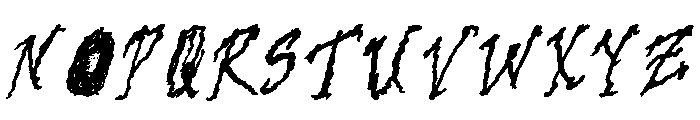 And The Door Creeeaked Regular Font UPPERCASE