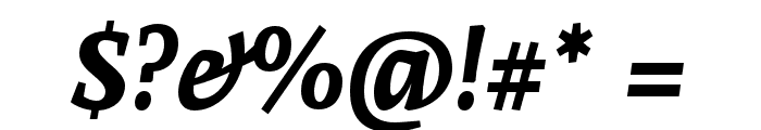 Andada Bold Italic Font OTHER CHARS