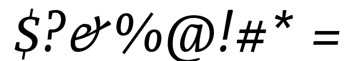 Andada Pro Italic Font OTHER CHARS