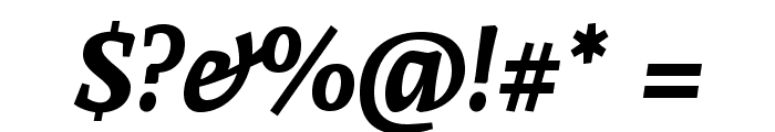 Andada SC Bold Italic Font OTHER CHARS