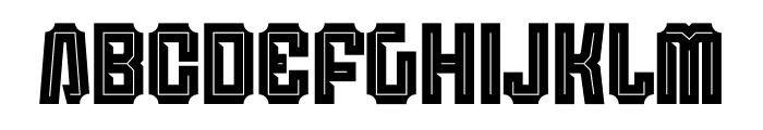 Anderlecht Inverted Inline Font UPPERCASE