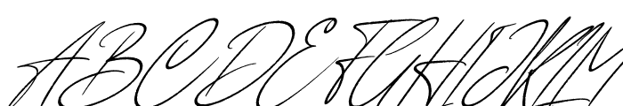 Anderson Signature Italic Font UPPERCASE