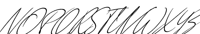 Anderson Signature Italic Font UPPERCASE