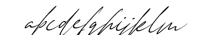 Anderson Signature Italic Font LOWERCASE
