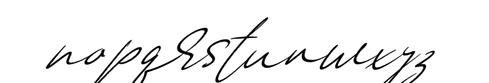 Anderson Signature Italic Font LOWERCASE
