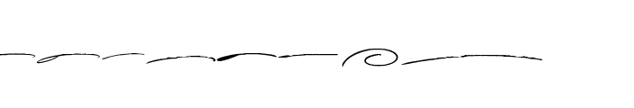 Anderson Signature Swash Font LOWERCASE