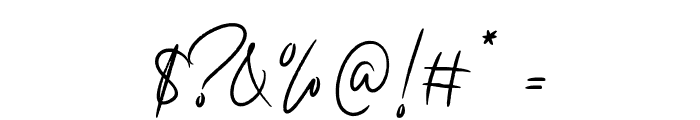 Anderson Signature Font OTHER CHARS