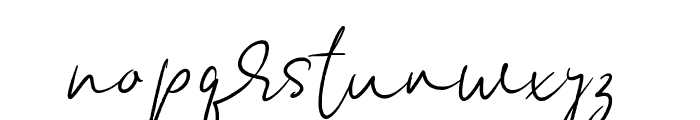 Anderson Signature Font LOWERCASE