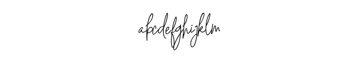 Andi Signature Font LOWERCASE