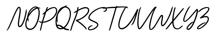 Andiela Sathony Script Font UPPERCASE