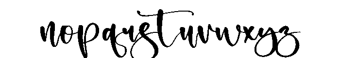 Andita Font LOWERCASE
