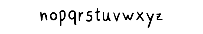 Andreia_handwrite Regular Font LOWERCASE