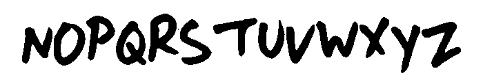 AndyFont Font LOWERCASE
